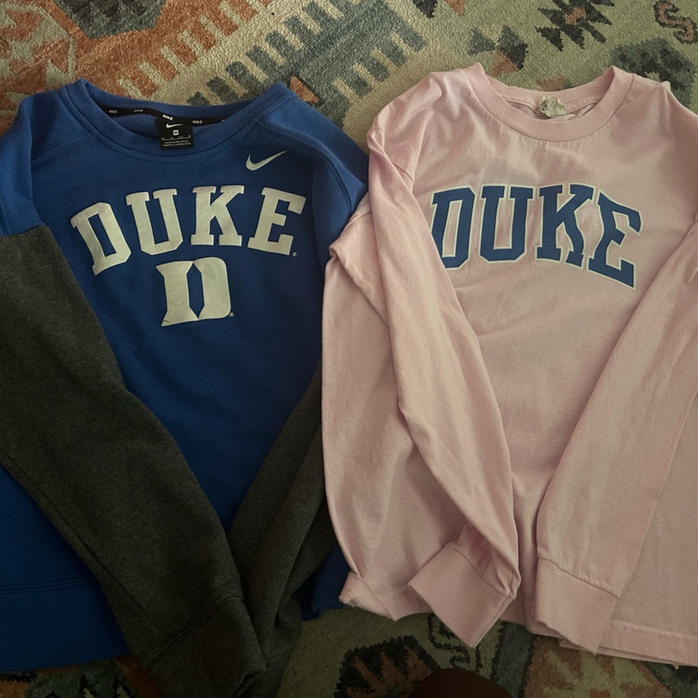 Duke Sweatshirt and Tshirt bundle